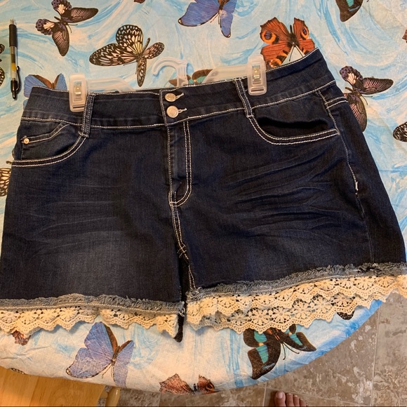 blue savvy jeans shorts